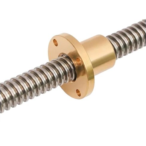 Linear Motion Ball Screw Precision Part T16 Lead Screw Left 100-600mm Lead 3mm Screw Large Lead Trapezoidal Screw 3D Printer Stepp(500mm) in Kuwait