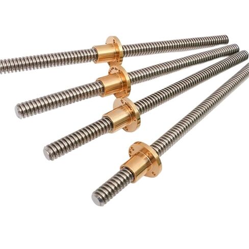 Linear Motion Ball Screw Precision Part T16 Lead Screw Left 100-600mm Lead 3mm Screw Large Lead Trapezoidal Screw 3D Printer Stepp(500mm) in Kuwait
