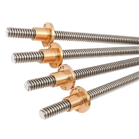 Linear Motion Ball Screw Precision Part T16 Lead Screw Left 100-600mm Lead 3mm Screw Large Lead Trapezoidal Screw 3D Printer Stepp(500mm) in Kuwait