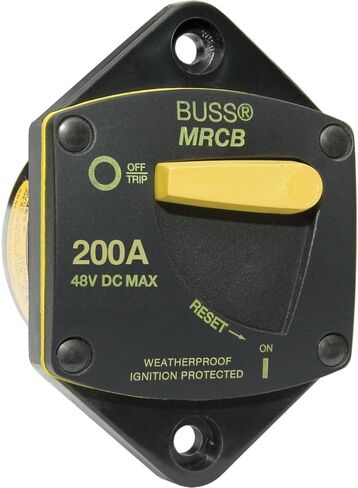 1 - Blue Sea 7049 200 AMP Panel Mount 187 Series Circuit Breaker in Saudi Arabia