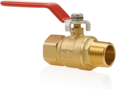 النحاس 3/4 npt أغلق صمام الكرة ، المنفذ الكامل للخدمة الشاقة 1/4 بدوره مريلة ، أنثى إلى حنفية ملولبة للذكور لأنابيب المياه الخارجية في الهواء الطلق in Kuwait