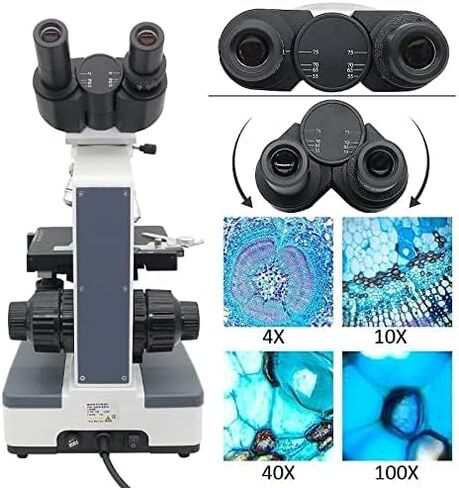 المجهر 40-1600X المجهر البيولوجي المجهر المجهر مرحلة ميكانيكية ثنائية الطبقة (النوع ب) in Kuwait
