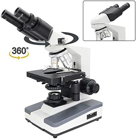 المجهر 40-1600X المجهر البيولوجي المجهر المجهر مرحلة ميكانيكية ثنائية الطبقة (النوع ب) in Kuwait