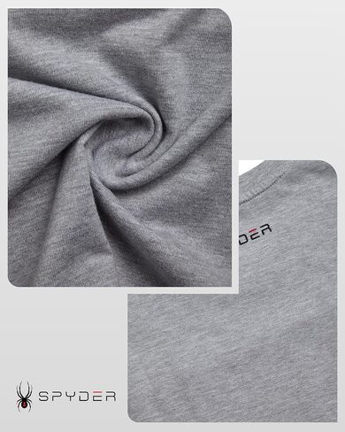 Spyder Mens Graphic T-Shirts - Soft Cotton Blend Classic Crewneck Short Sleeve Shirts for Men, Casual Shirts for Daily Wear in Saudi Arabia