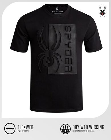 Spyder Mens Graphic T-Shirts - Soft Cotton Blend Classic Crewneck Short Sleeve Shirts for Men, Casual Shirts for Daily Wear in Saudi Arabia