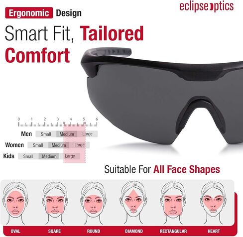 Desert Hawk Shooting Glasses - ANSI Z87.1+, MIL-PRF-32432A, Anti-Fog and Scratch Resistant Safety Glasses with UV Protection in Saudi Arabia