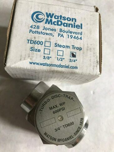 New Watson McDaniel TD600،3/4 "TD -600 TRAMODERAMIC STEAM TRAP -TURBO DISK ، SF in Saudi Arabia