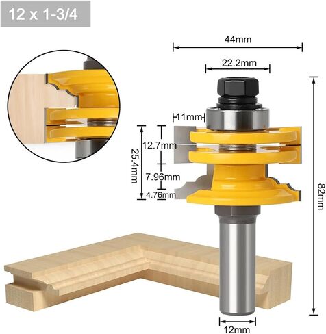 8/12mm Handle Window Milling Cutter Computer Engraving Machine Slotting Tool 1Pcs(12mm) in Kuwait