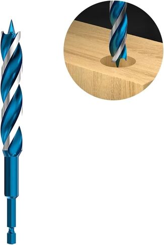 Three Blade Fast Drill 155/230mm 6.35mm Hex Handle Woodworking Support Roller Drill 1Pcs(20x230mm) in Saudi Arabia