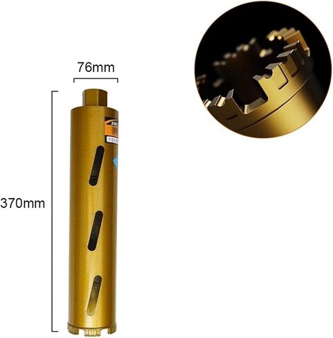 Dry Drilling Thread Water Drill Bit Fast 63 Air Conditioning Concrete Wall Water Drill Machine 1Pcs(76x370mm) in Saudi Arabia