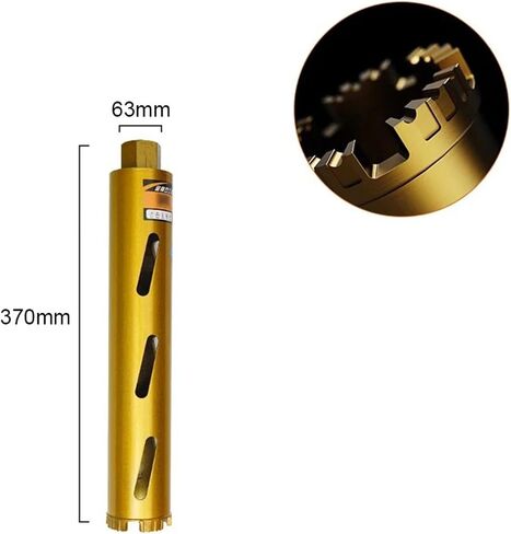 Dry Drilling Thread Water Drill Bit Fast 63 Air Conditioning Concrete Wall Water Drill Machine 1Pcs(76x370mm) in Saudi Arabia