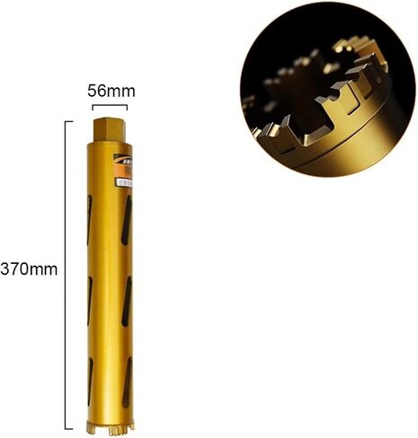 Dry Drilling Thread Water Drill Bit Fast 63 Air Conditioning Concrete Wall Water Drill Machine 1Pcs(76x370mm) in Saudi Arabia