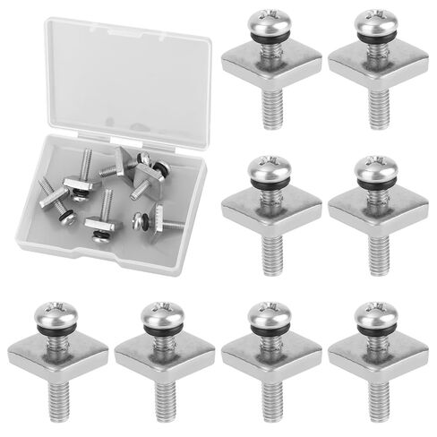 BOXOB 6pcs Thumb Fin Screws for Surfboard, 316 Stainless Steel Longboard Top Fin Screw and Plate with O Rings, Surfing Part Replacement Accessories for Surf Board and Inflatable SUP Paddle in Saudi Arabia