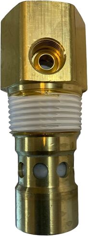 American American Made Compressor Brass Check Valve 5/8 "Flare المقلوب x 3/4" مع (1) 1/4 NPT-F & (1) 1/8 NPT-F ، متوافق مع Ingersoll Rand 85582229 97333165 32499766 in Saudi Arabia
