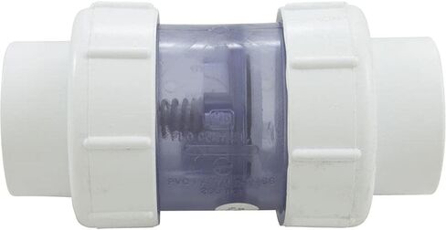 1795C20 5lb 2" Sxs Clear PVC Union Check Valve in Saudi Arabia