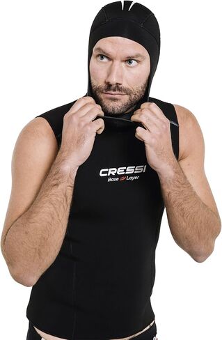 Cressi Men's Neoprene Thermal Layer Undersuit Neoprene 2mm - For Extra Warmth During Diving - Hooded Core Vest: Designed in Italy in Saudi Arabia