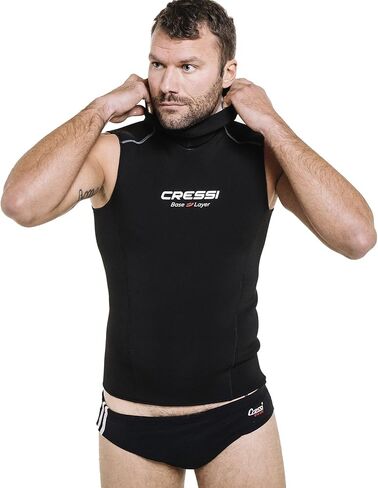 Cressi Men's Neoprene Thermal Layer Undersuit Neoprene 2mm - For Extra Warmth During Diving - Hooded Core Vest: Designed in Italy in Saudi Arabia