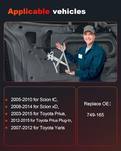 cciyu Power Window Regulator Replacement for 2000-2006 for Toyota Tundra With Motor Assembly Front Left Drivers Side in Kuwait