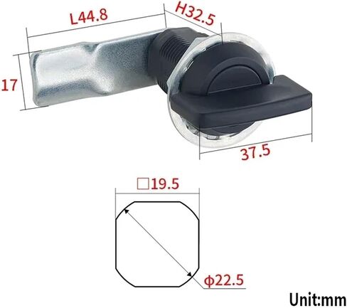Keyless Handle Cabinet Cam Lock for Box Cupboard Locker Yacht Car Bathroom Window Hardware DIY Rarelock MMS477 1Pcs(MMS477-3) in Saudi Arabia