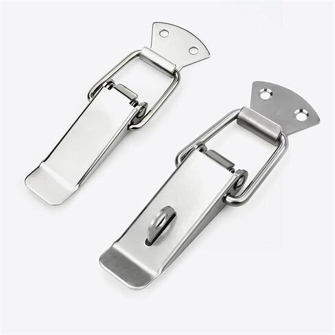 304 Stainless Steel Tool Box Wooden Advertising Box Spring Box Hasp Window Door Lock Hasp 1Pcs(SK001 201 Steel) in Saudi Arabia