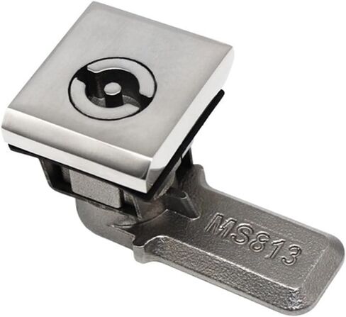 Square Stainless Steel Distribution Box Cabinet Door Lock MS813 Electric Cabinet Switch Electric Appliance Control Cabinet Lock 1Pcs(Zinc Alloy Lock) in Saudi Arabia