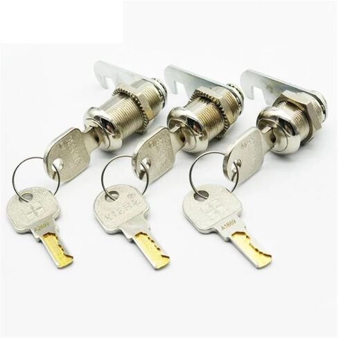 Cam Lock for Tool Or Cash Box Gym Cabinet Sliding Door School Locker Office Drawer Hardware Security DIY Rarelock MS486 1Pcs(Key Alike 25mm-01) in Saudi Arabia