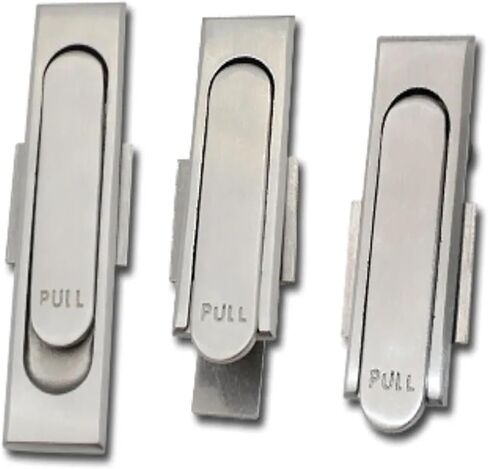 Outdoor Electrical Control Cabinet Door Handle Lock Mechanical Equipment Handle Lock Plane Lock for Fire Cabinet Lock 1Pcs(Stainless Steel-1) in Saudi Arabia