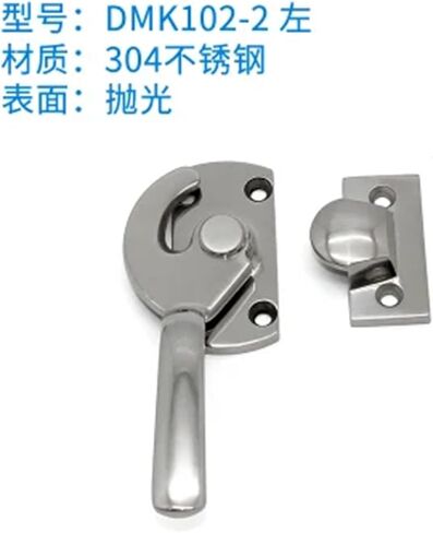 Stainless Steel Handle Lock Carriage Freezer Door Large Mechanical Equipment Box Thickened 304 Stainless Steel Pressing Handle 1Pcs(102-3L) in Kuwait