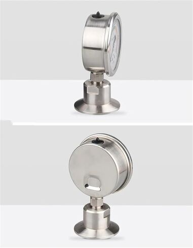 Manometer Bar/psi 1.5 inch (50.5mm) 2inch (64mm) Tri Clamp Diaphragm Pressure Gauge SS304 Stainless Steel Body SS316 Diaphragm(0-6Mpa,50.5mm) in Saudi Arabia