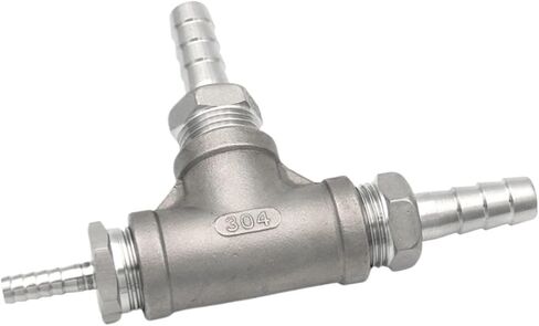 2 1/2 "NPT خرطوم بارب بيرة بيرة المنزل الفولاذ المقاوم للصدأ تي شيرت التهوية الأكسجين نشر الكربنة الحجر in Saudi Arabia