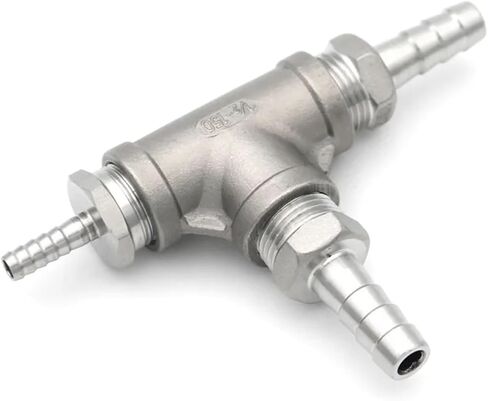 2 1/2 "NPT خرطوم بارب بيرة بيرة المنزل الفولاذ المقاوم للصدأ تي شيرت التهوية الأكسجين نشر الكربنة الحجر in Saudi Arabia
