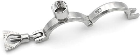 1PC Pipe Holder Clamp Clips Support Tube Hanger Bracket 304 Stainless Steel 1/2" BSPT Male Female Thread OD19 25 38 51 63 76 102mm(Male,PIPE OD 19MM_SS304) in Saudi Arabia