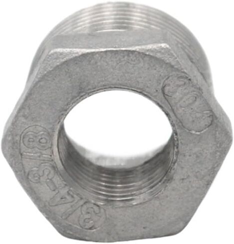 1pc 1/8 "1/4" 3/8 "1/2" 3/4 "1" 1-1/4 "تقليل جلبة BSPT ذكور أنبوب الخيط الأنابيب المناسب SS304 من الفولاذ المقاوم للصدأ (DN10 إلى DN6) in Saudi Arabia