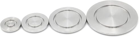 1PC SS304/316L الفولاذ المقاوم للصدأ الفولاذ المقاوم للصدأ فراغ الأعمى فارغة غطاء نهاية الغطاء الصلبة KF10 16 25 40 50 63 80 100 أنبوب المنزل (KF50 ، SS316L) in Saudi Arabia