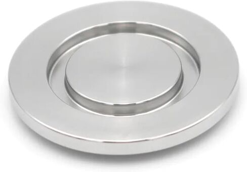 1PC SS304/316L الفولاذ المقاوم للصدأ الفولاذ المقاوم للصدأ فراغ الأعمى فارغة غطاء نهاية الغطاء الصلبة KF10 16 25 40 50 63 80 100 أنبوب المنزل (KF50 ، SS316L) in Saudi Arabia