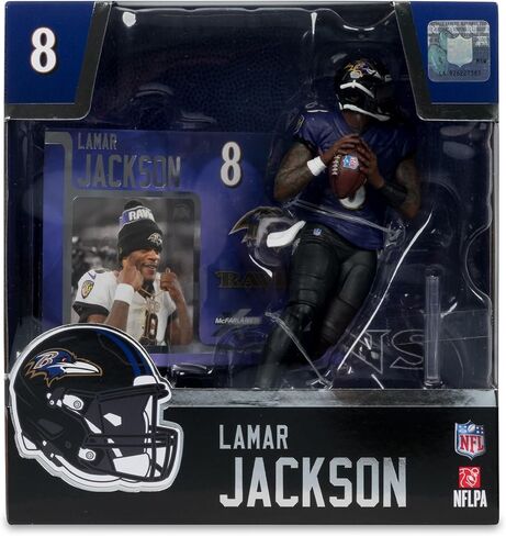 Lamar Jackson (Baltimore Ravens) (Purple/Black) NFL 7" Figure McFarlane in Saudi Arabia