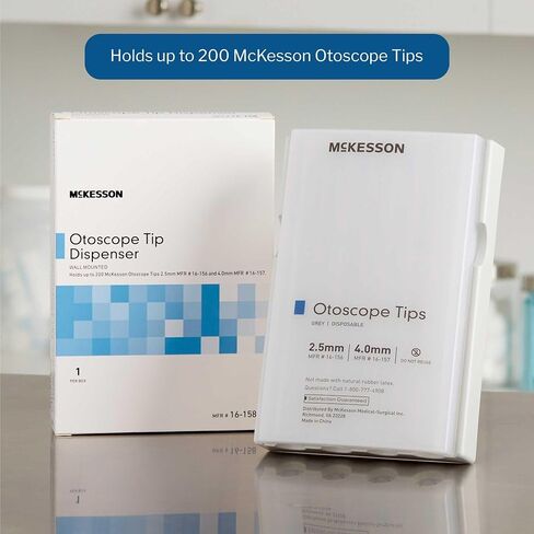 موزع نصائح McKesson Otoscope ، نافذة مخزون أمامي شبه شفاف ، سهلة الاستخدام-5.5 في × 8 بوصات ، 1. in Saudi Arabia