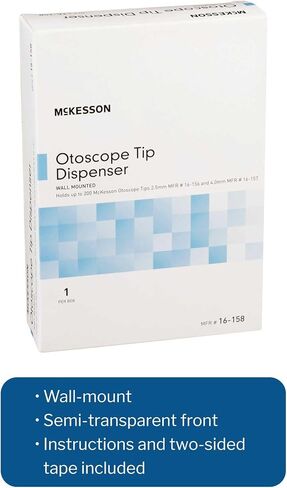 موزع نصائح McKesson Otoscope ، نافذة مخزون أمامي شبه شفاف ، سهلة الاستخدام-5.5 في × 8 بوصات ، 1. in Saudi Arabia