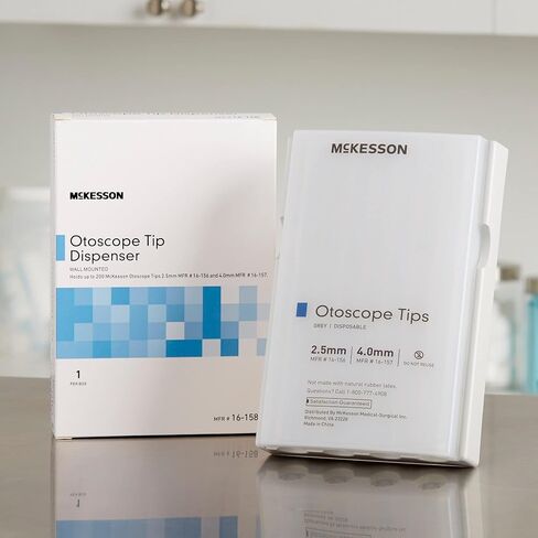 موزع نصائح McKesson Otoscope ، نافذة مخزون أمامي شبه شفاف ، سهلة الاستخدام-5.5 في × 8 بوصات ، 1. in Saudi Arabia