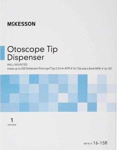 موزع نصائح McKesson Otoscope ، نافذة مخزون أمامي شبه شفاف ، سهلة الاستخدام-5.5 في × 8 بوصات ، 1. in Saudi Arabia