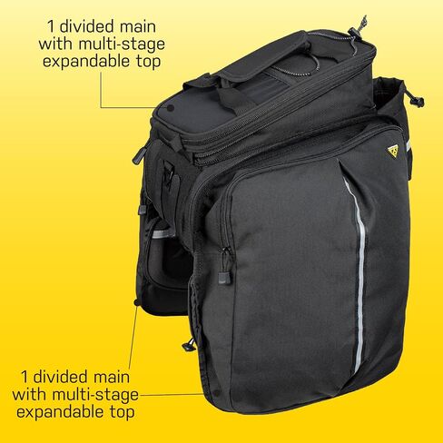 Topeak MTS Trunkbag DXP BACECLE BACELICE مع PANNAIRES القابلة للتوسيع ، حزام MOUNT in Kuwait