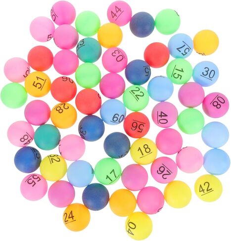 كرات 60pcs كرات ألعاب بلاستيكية سلسة لجمع التبرعات السحب والترفيه الحفلات للاجتماعات السنوية وأنشطة الفصل الدراسي in Kuwait