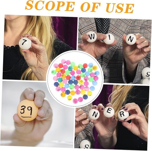 كرات 60pcs كرات ألعاب بلاستيكية سلسة لجمع التبرعات السحب والترفيه الحفلات للاجتماعات السنوية وأنشطة الفصل الدراسي in Kuwait