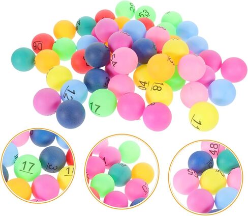 كرات 60pcs كرات ألعاب بلاستيكية سلسة لجمع التبرعات السحب والترفيه الحفلات للاجتماعات السنوية وأنشطة الفصل الدراسي in Kuwait