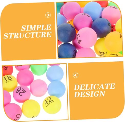 كرات 60pcs كرات ألعاب بلاستيكية سلسة لجمع التبرعات السحب والترفيه الحفلات للاجتماعات السنوية وأنشطة الفصل الدراسي in Kuwait