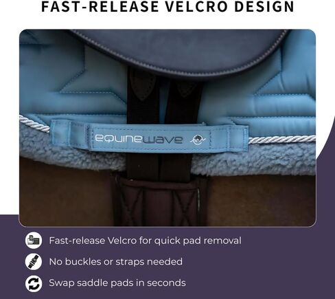 Esidewave All Wisplip Saddle Pad ، وسادة سرج Pro-Comfort English ، والراحة النهائية مع الحماية والأداء in Saudi Arabia