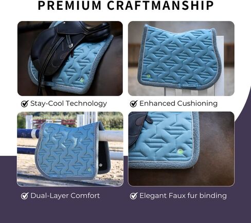Esidewave All Wisplip Saddle Pad ، وسادة سرج Pro-Comfort English ، والراحة النهائية مع الحماية والأداء in Saudi Arabia