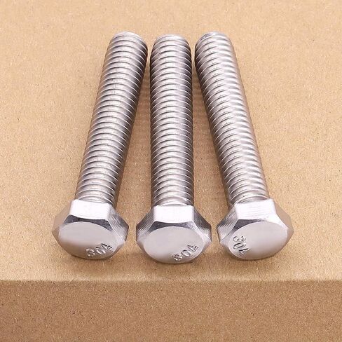 M8-1.25 x 70mm (8 Sets) Hex Bolt with Hex Nut, Large Flat Washers and Lock Washers Hardware Set Kit, Full Coarse Thread, 304 Stainless Steel 18-8 in Saudi Arabia