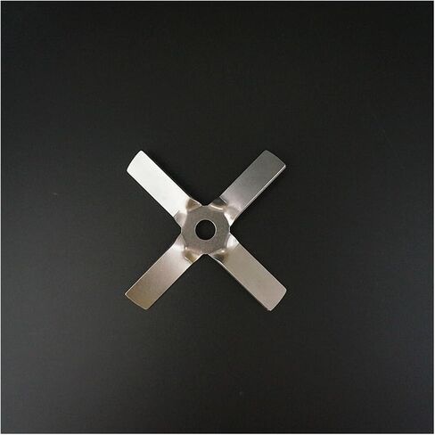 HMFang 1pcs lab Stainless Steel DIA40mm to 100mm Four Blade Propeller, Cross Paddle for lab Stirrer Mixer Blender Machine(8cm-8mm Push up) in Saudi Arabia