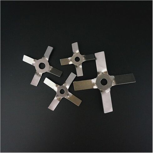 HMFang 1pcs lab Stainless Steel DIA40mm to 100mm Four Blade Propeller, Cross Paddle for lab Stirrer Mixer Blender Machine(8cm-8mm Push up) in Saudi Arabia